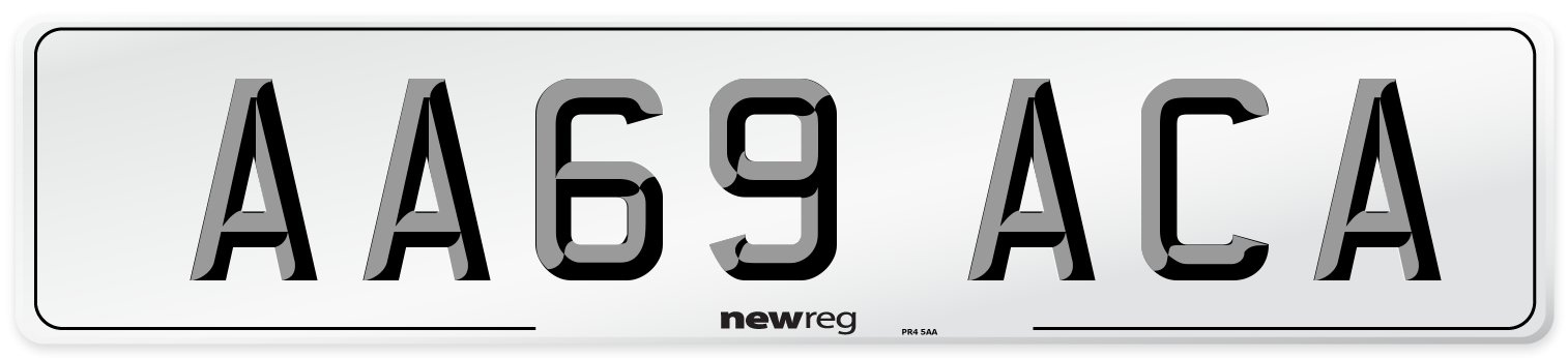 AA69 ACA Number Plate from New Reg